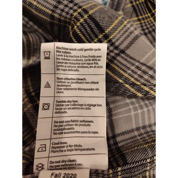 Carhartt Cotton Pearl Snap Green Plaid Flannel Men's Relaxed Fit Shirt Size 2XL - Picture 6 of 7